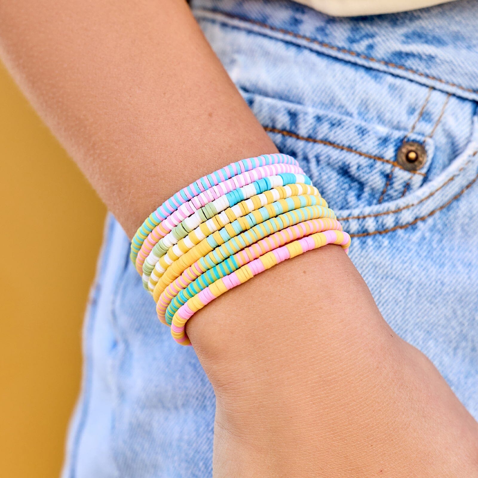 Sunset Beach Stretch Bracelet Set of 8 - Image 2