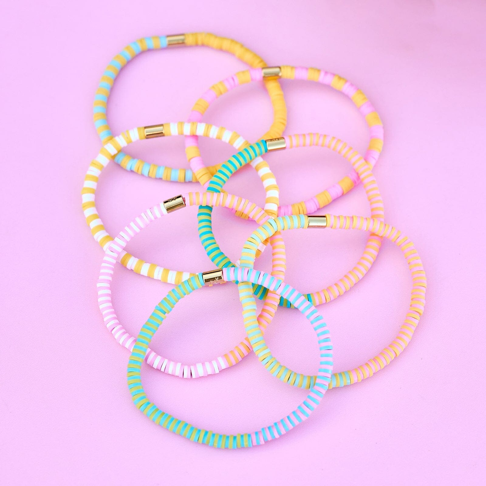 Sunset Beach Stretch Bracelet Set of 8 - Image 4