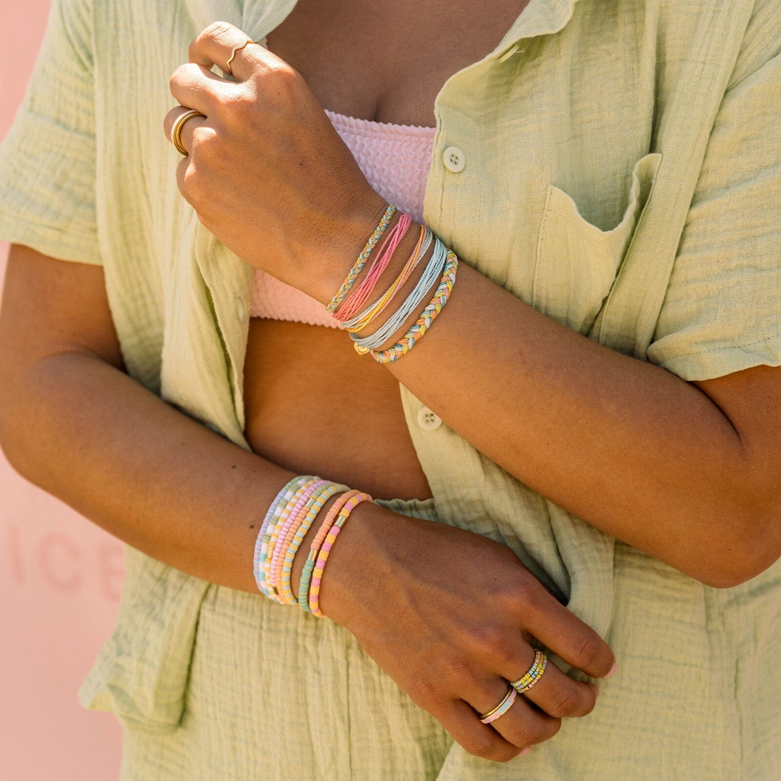 Sunset Beach Stretch Bracelet Set of 8 - Image 5