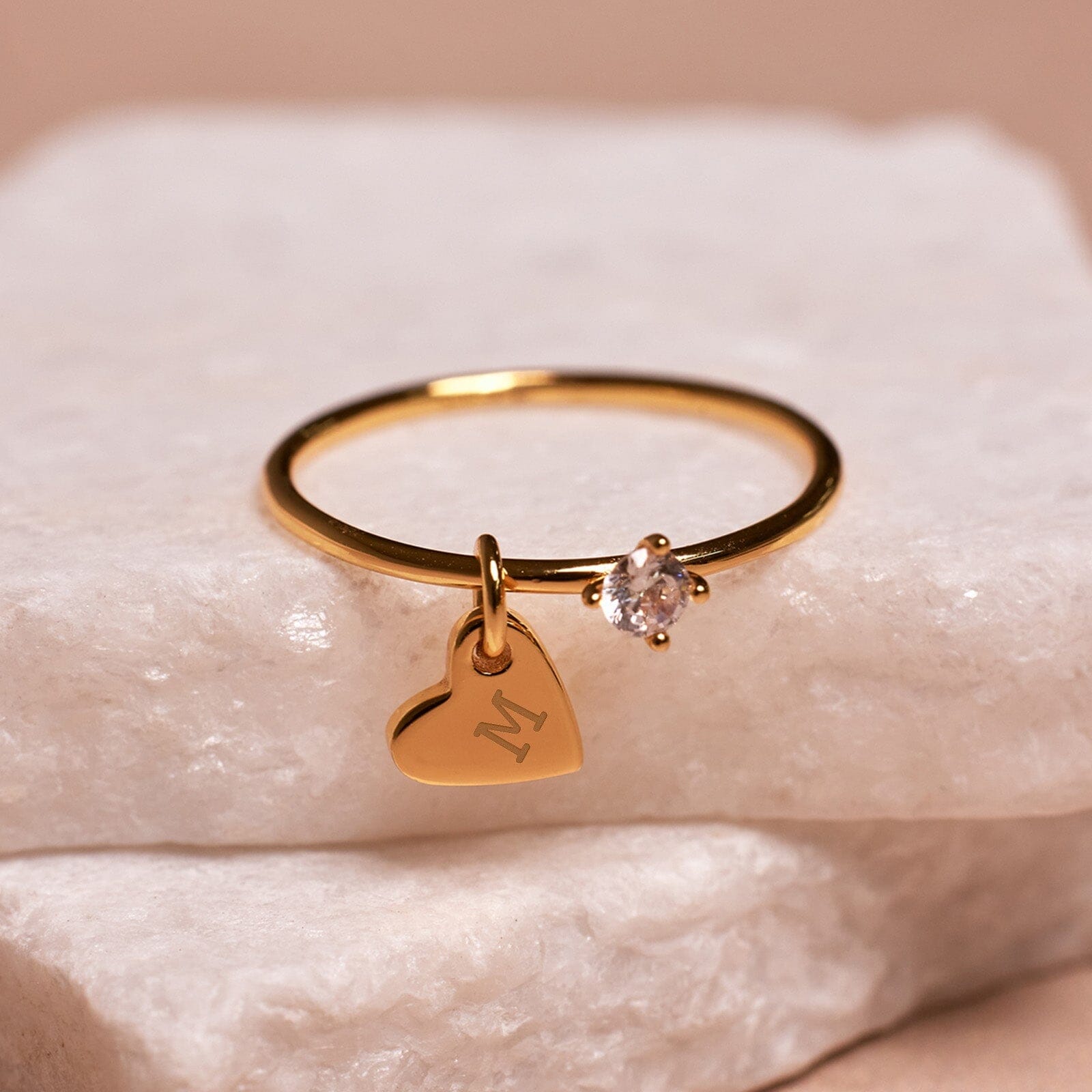 Demi-Fine Engravable Heart Ring - Image 11