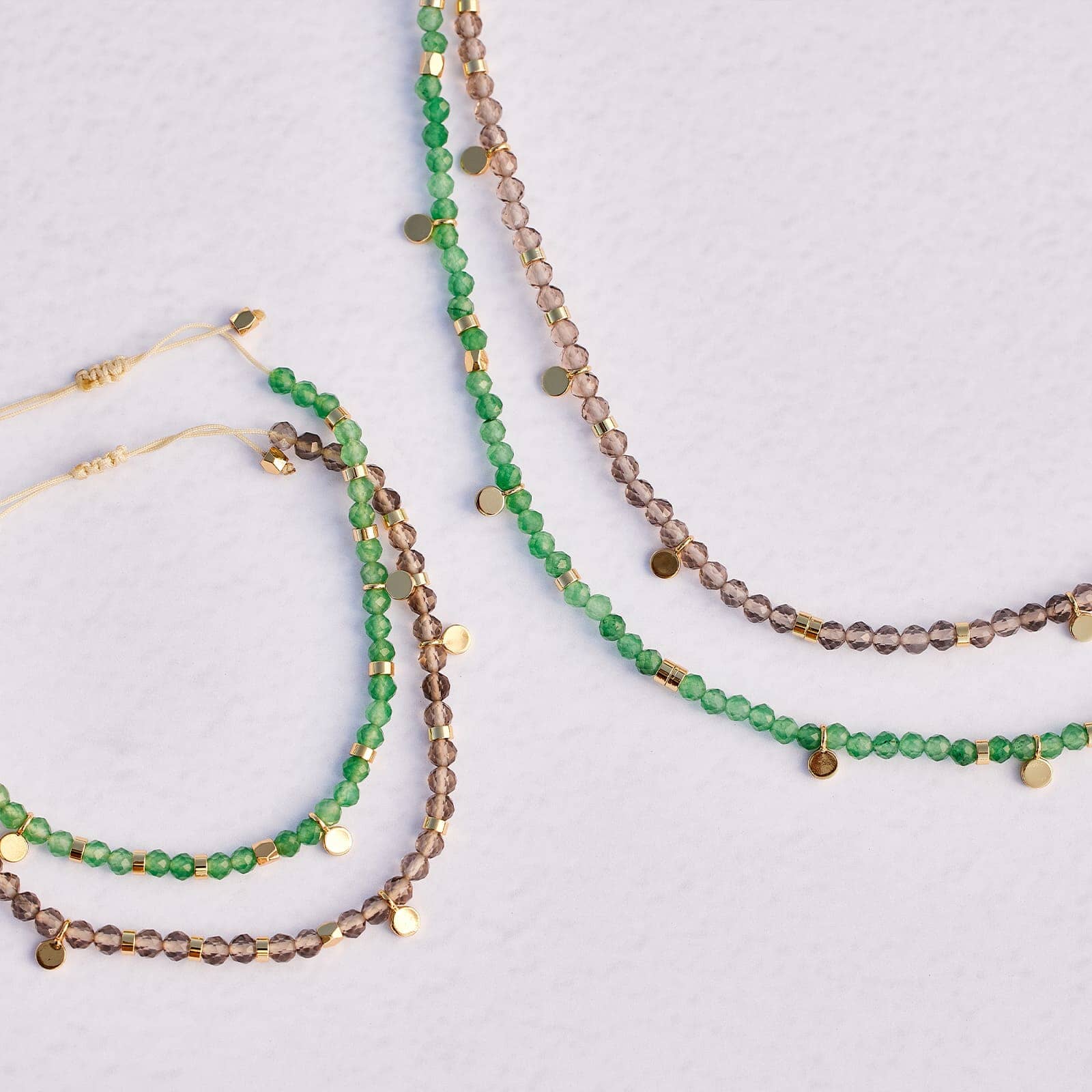 Smokey Quartz Beaded Choker - Image 5