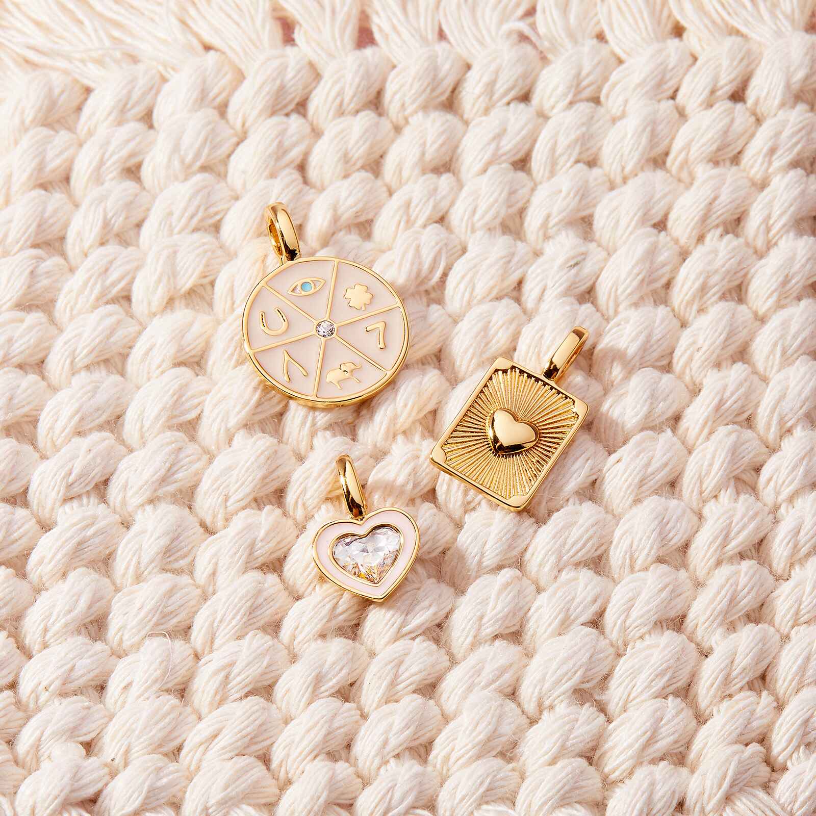 Harper Textured Heart Charm - Image 10