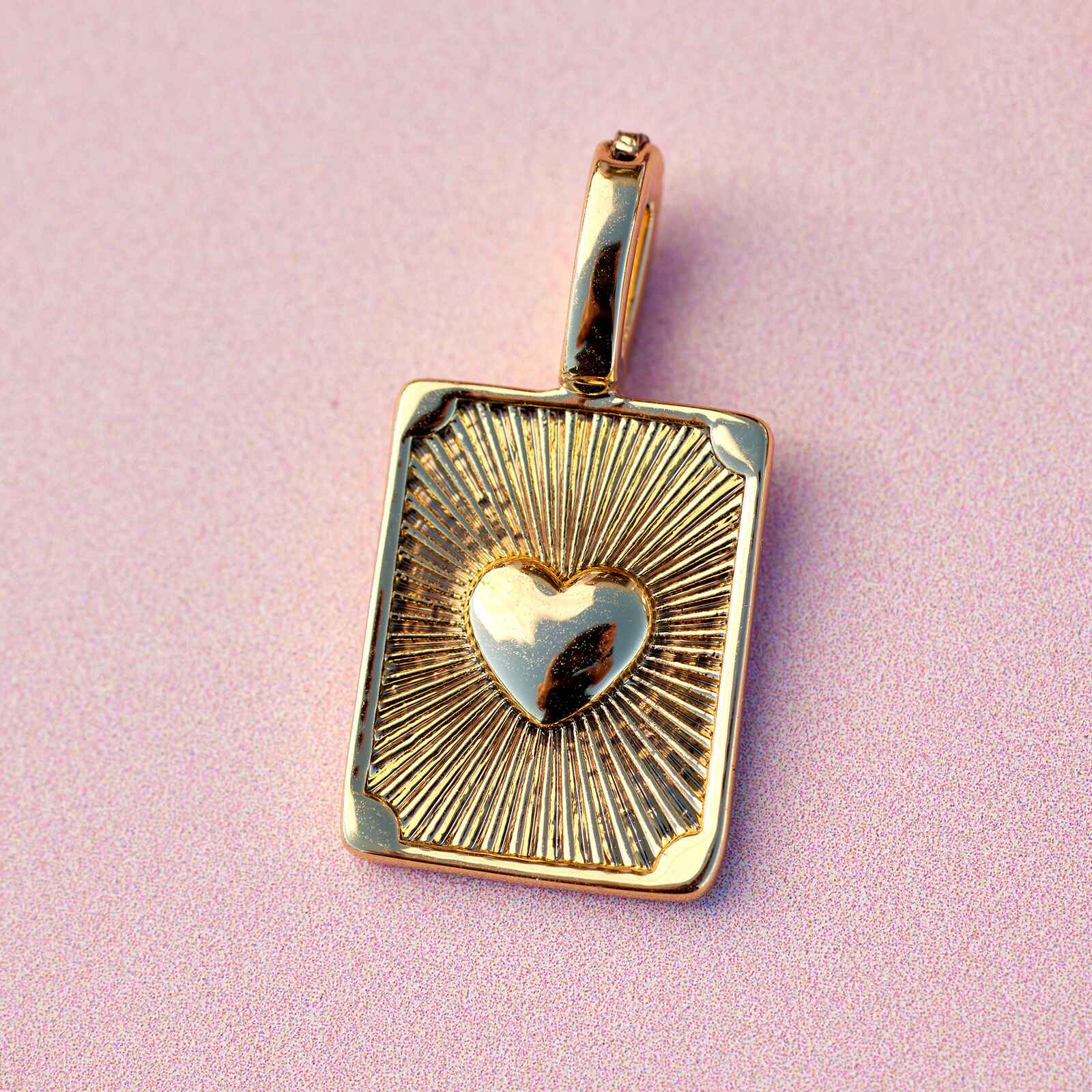 Harper Textured Heart Charm - Image 2