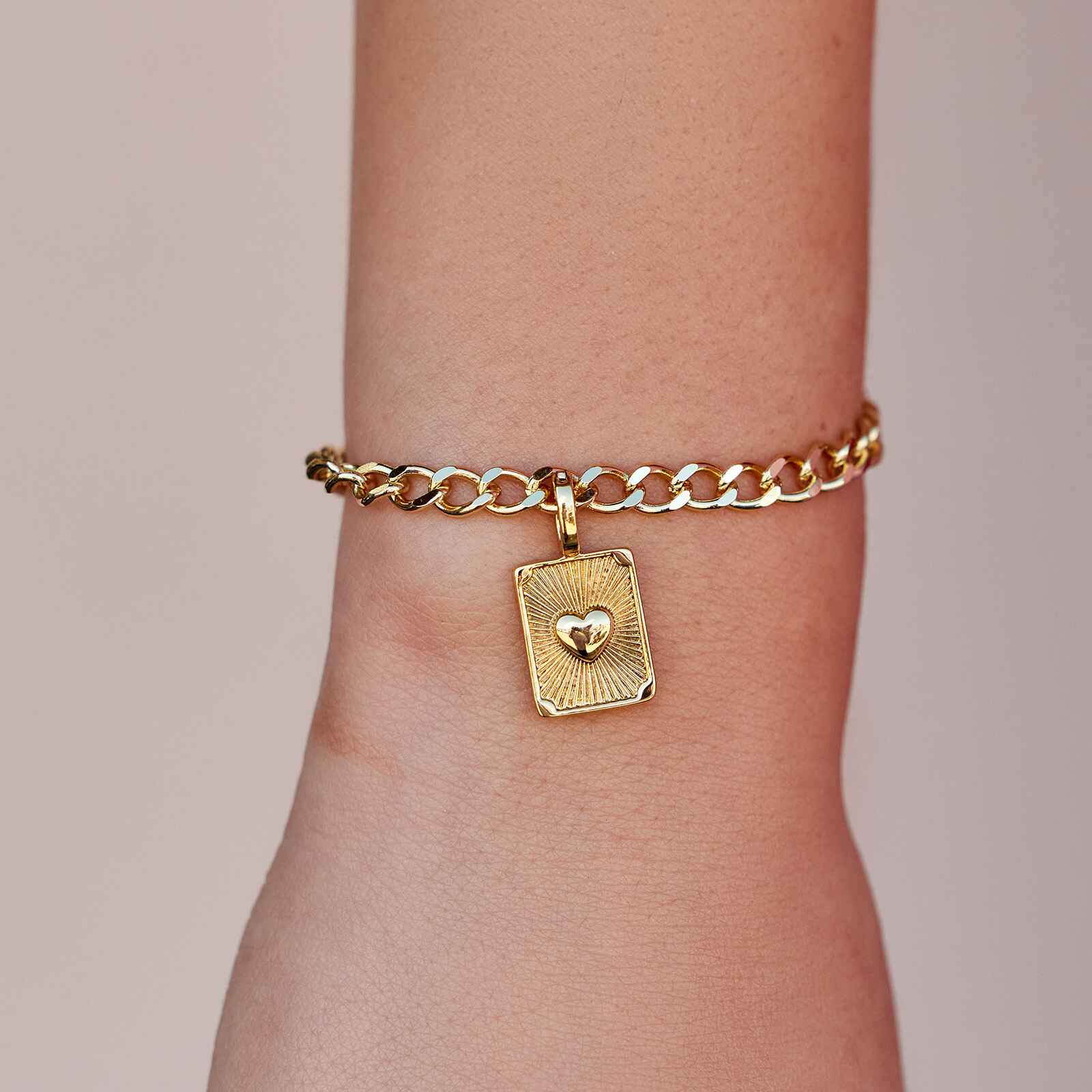 Harper Textured Heart Charm - Image 5