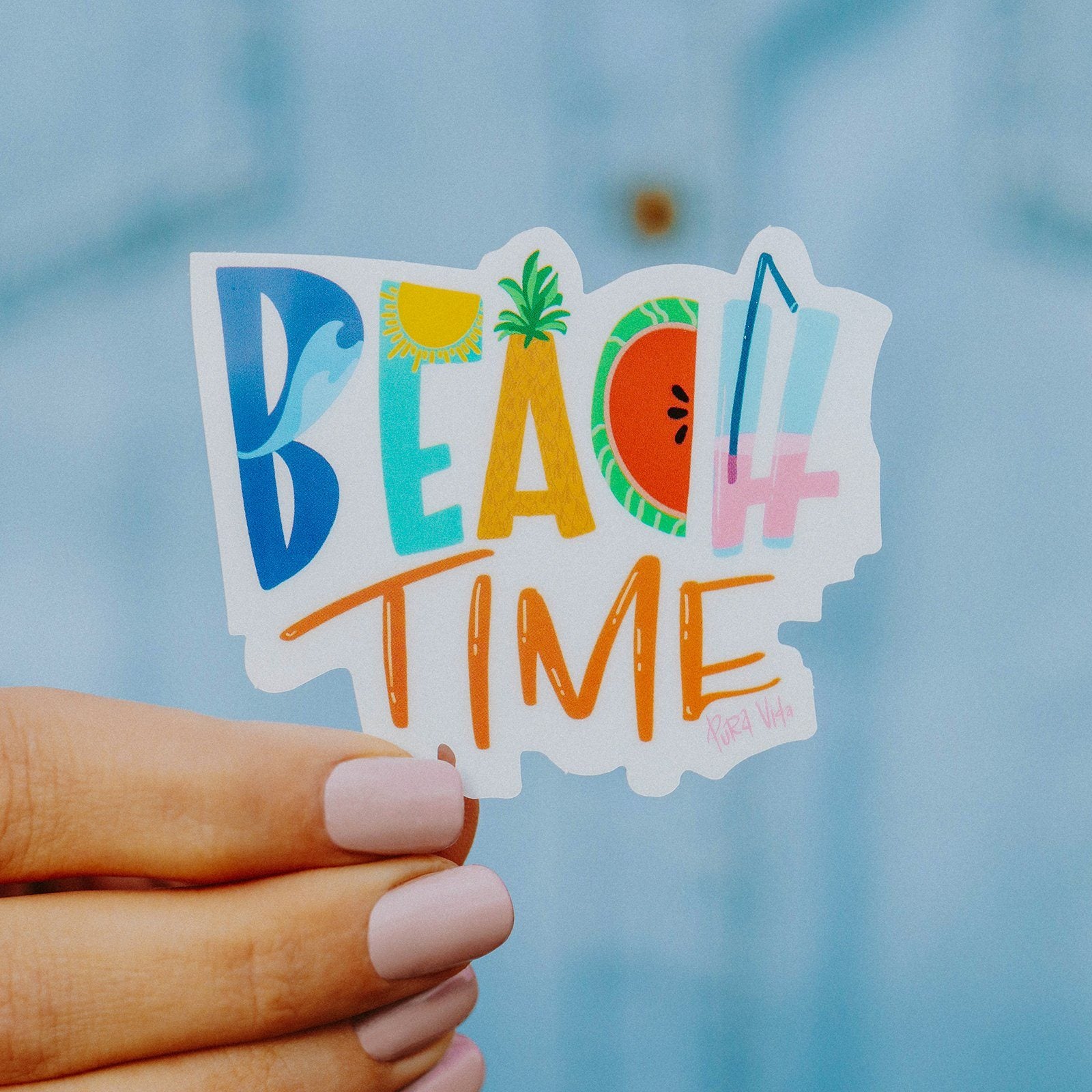 Beach Time Sticker - Image 2