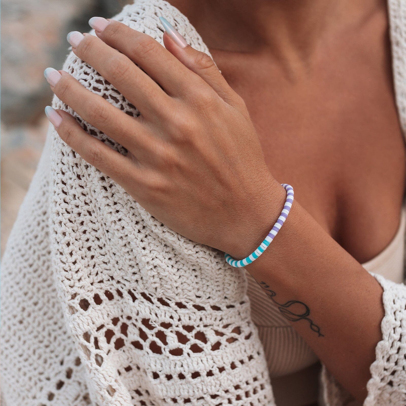 Gumdrop Seascape Stretch Bracelet - Image 3