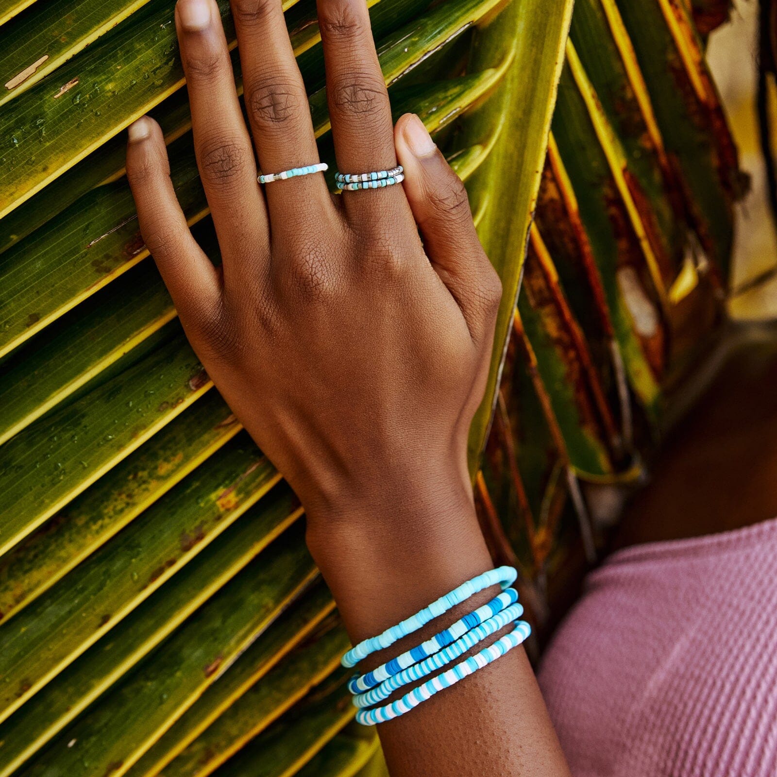 Seafoam Dream Stretch Ring Set of 3 - Image 3