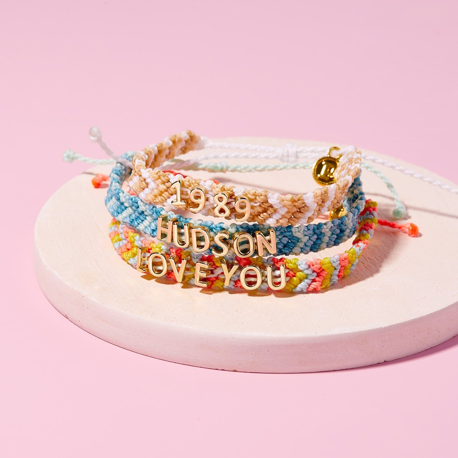 Neutral Woven Chevron Bracelet - Image 8