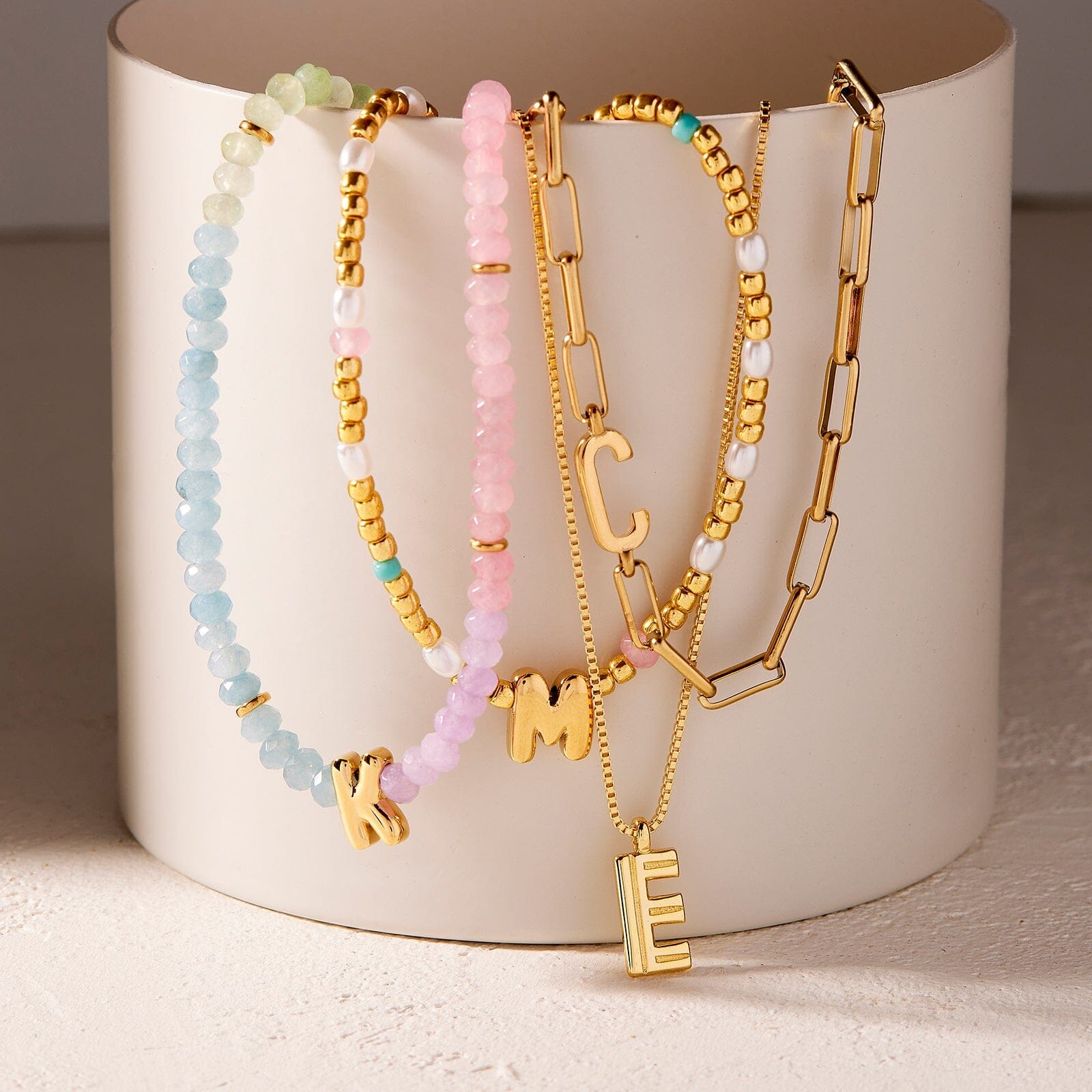 Initial Pendant Necklace - Image 7