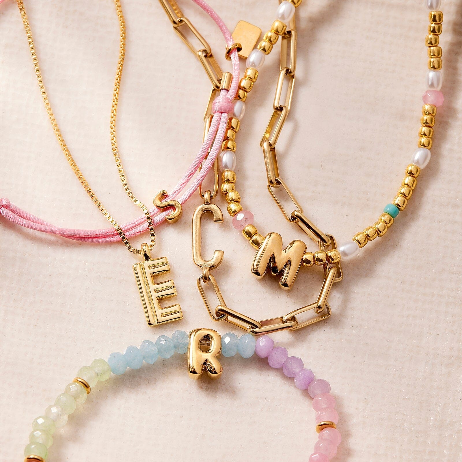 Initial Pearl & Seed Bead Choker - Image 8