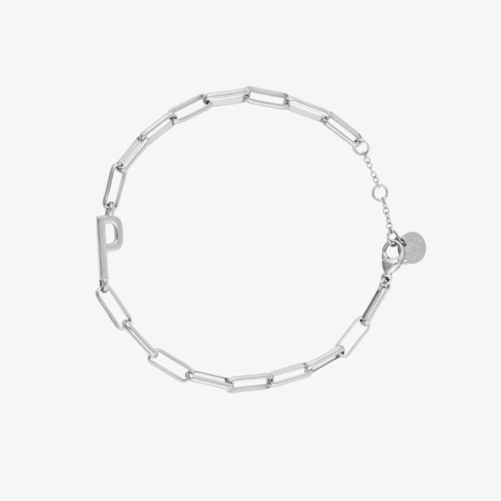 Initial Paperclip Chain Bracelet - Image 10